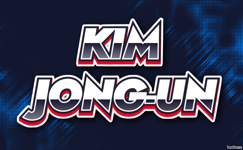 Kim Jong-un Texteffekt
