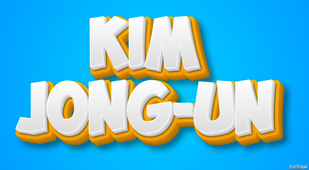 Kim Jong-un Text Effect