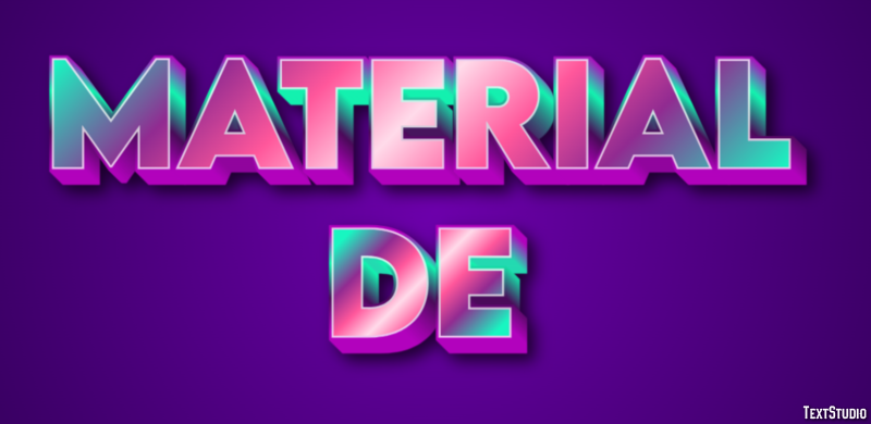 Material de Text effect