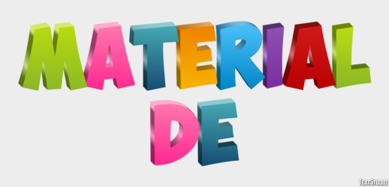 Material de Text Effect