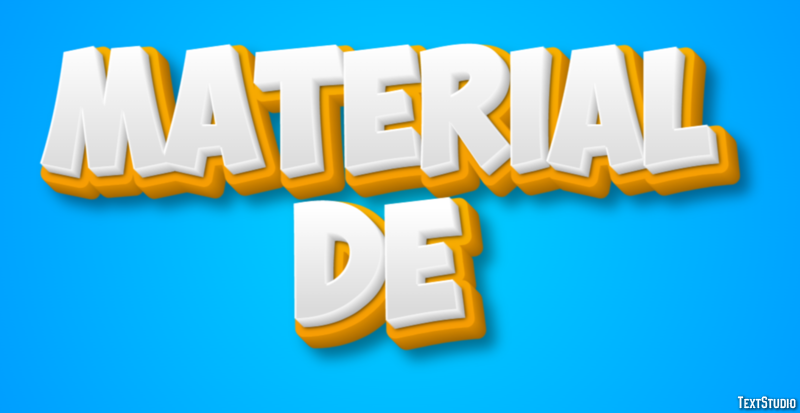 Material de Text effect
