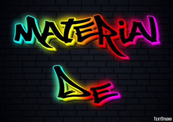 Material de Text effect