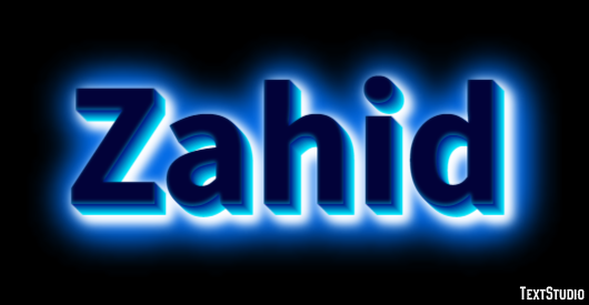 Zahid Text Effect