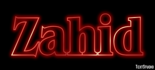 Zahid Text Effect
