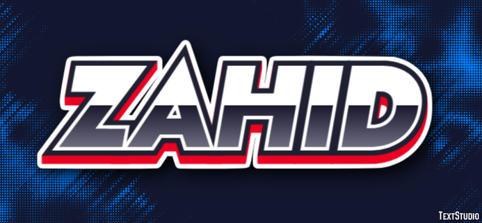 Zahid Text Effect