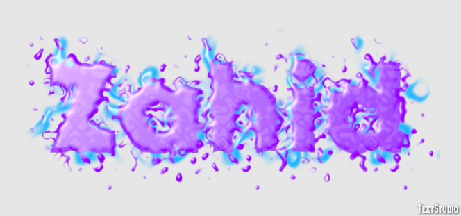 Zahid Text Effect