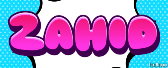 Zahid Text Effect