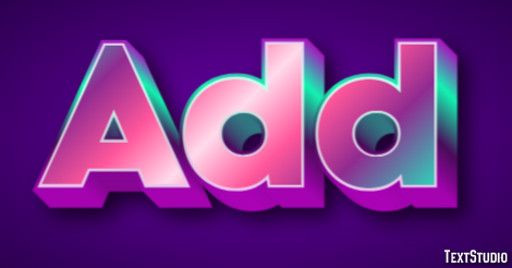 Add Text Effect