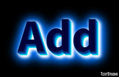 Add Text effect