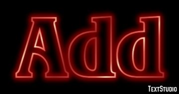 Add Text effect
