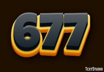 677 Text Effect