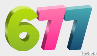 677 Text Effect