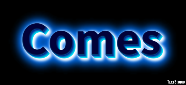 Comes Text Effect