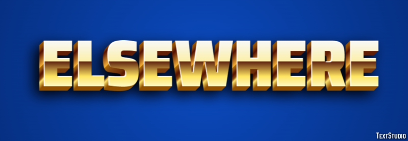 Elsewhere Text Effect