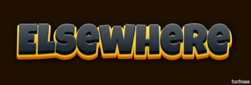 Elsewhere Text Effect