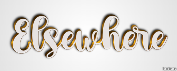 Elsewhere Text Effect