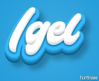 Igel Texteffekt