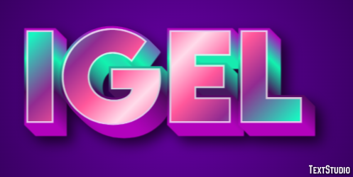Igel Texteffekt