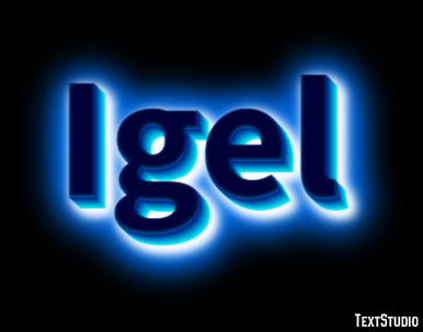 Igel Texteffekt