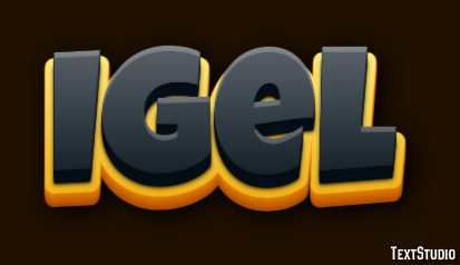 Igel Texteffekt