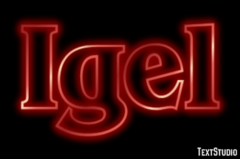 Igel Texteffekt