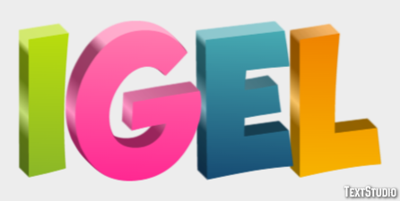 Igel Texteffekt