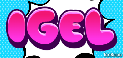 Igel Texteffekt