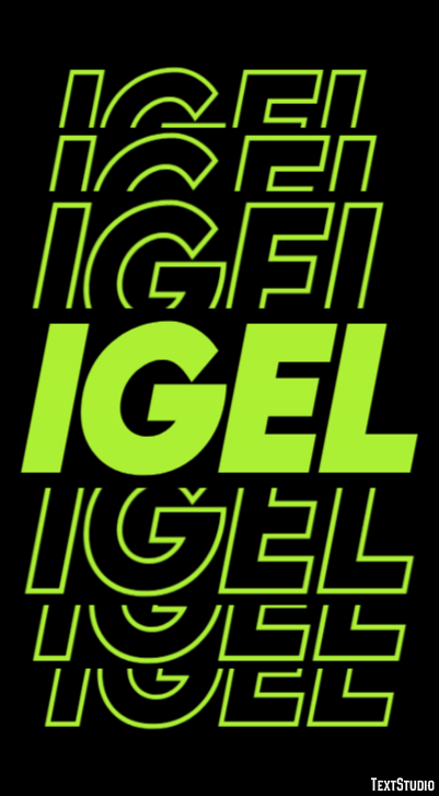 Igel Texteffekt