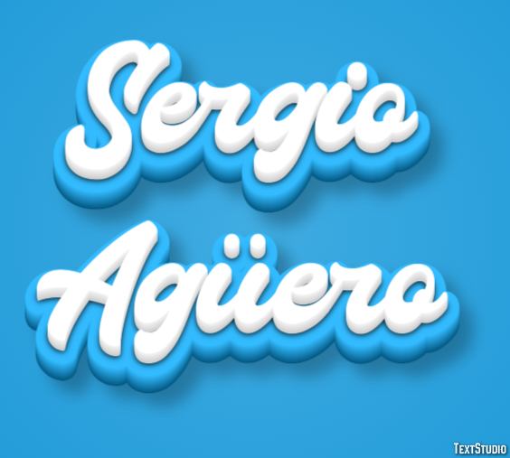 Sergio Agüero Efeito do texto