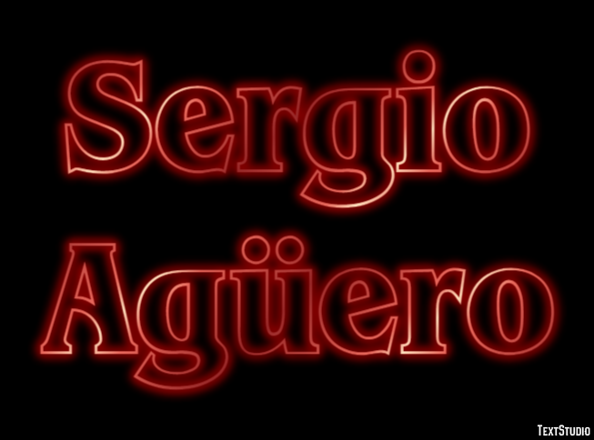 Sergio Agüero Efeito do texto