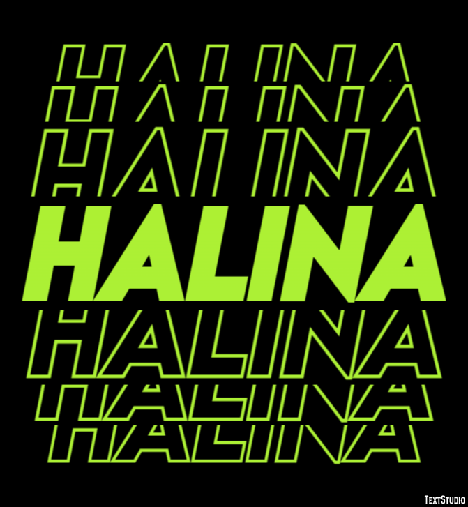 Halina Efekt tekstowy