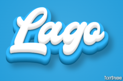 Lago Efecto de texto