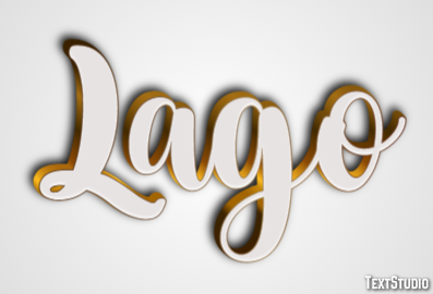 Lago Efecto de texto