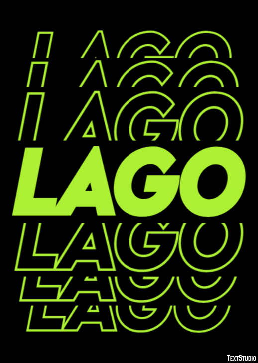 Lago Efecto de texto