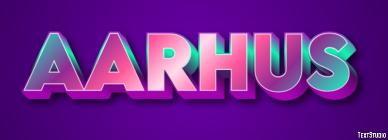 Aarhus Text effect