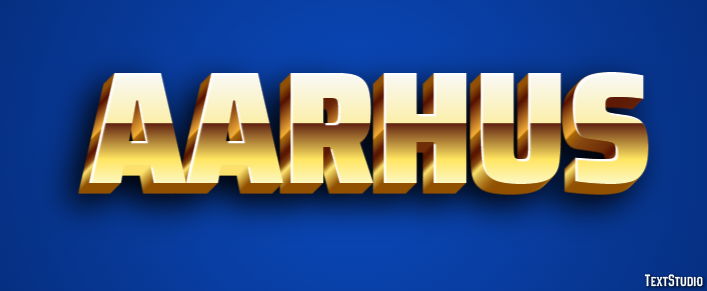 Aarhus Text effect