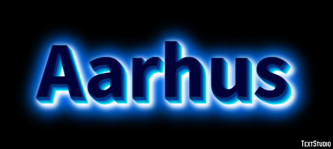 Aarhus Text effect