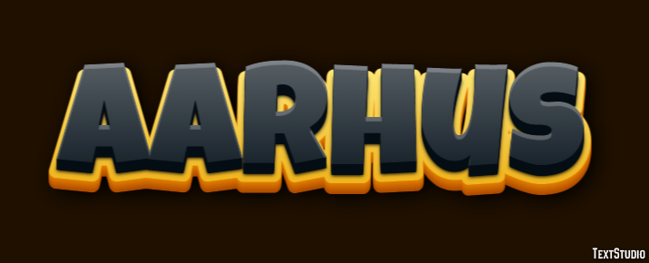 Aarhus Text effect
