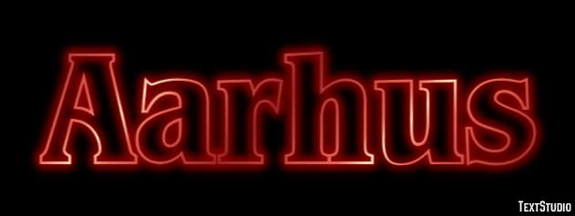 Aarhus Text effect