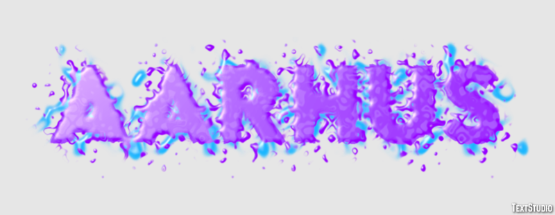 Aarhus Text effect