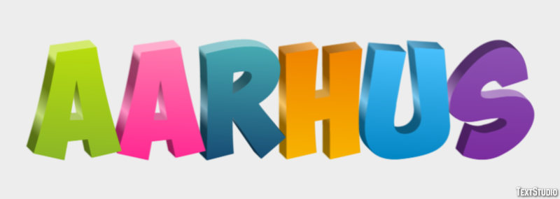 Aarhus Text effect