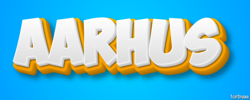 Aarhus Text effect