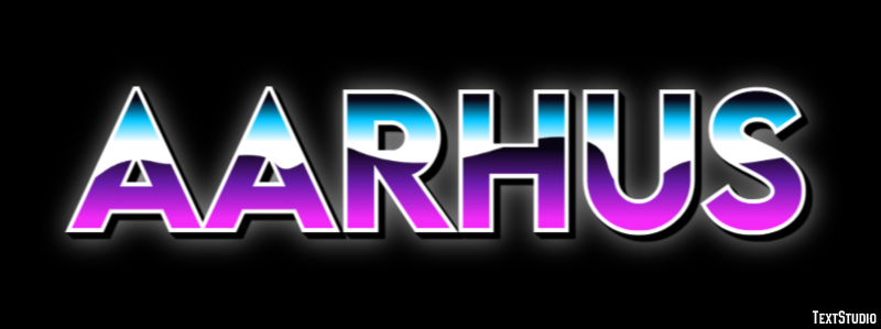 Aarhus Text effect