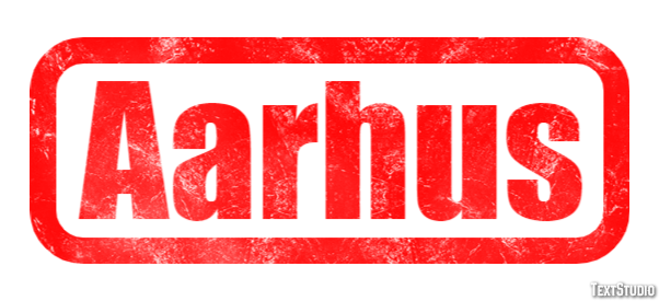 Aarhus Text effect