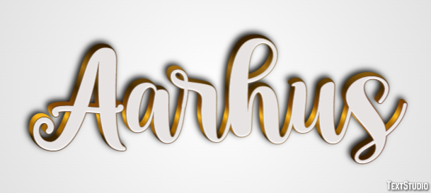 Aarhus Text effect