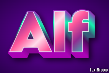 Alf Text Effect