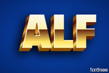 Alf Text Effect
