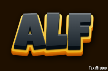 Alf Text Effect