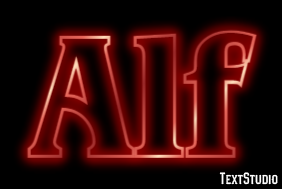 Alf Text Effect