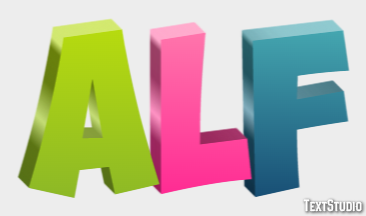 Alf Text Effect
